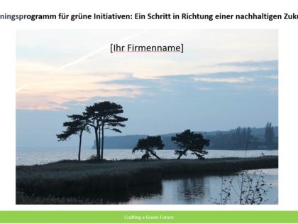 Schulungsprogramm der Grünen Initiative in PowerPoint