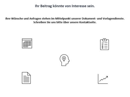 Bedarf an einem Dokument oder einer Vorlage