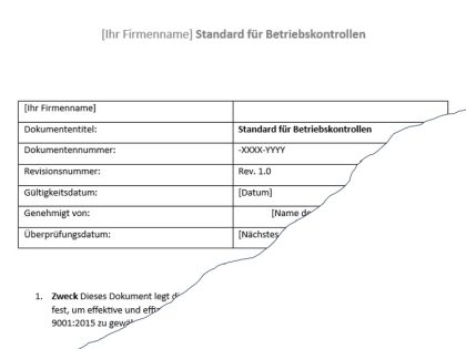 Bedienung Bedienelemente Standard