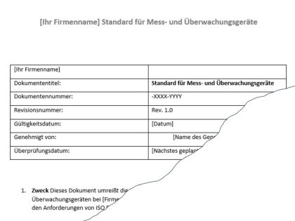 Mess- und Überwachungsgeräte Standard