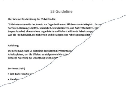 5S-Leitfaden und 5S-Audit-Checkliste